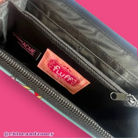 ❗️SOLD❗️fluff Shag inspired Scooter Babes Wallet Retro 60s Mod - Picture 4 of 4